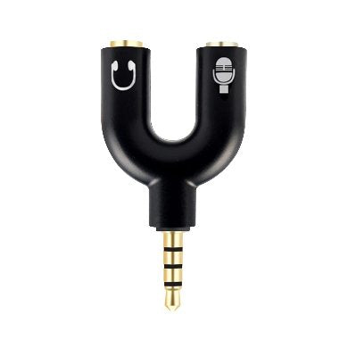 Adaptador Stereo 3.5 mm Macho a Dual 3.5 mm H BROBOTIX 181802-2 - Negro Adaptador Stereo 3.5 mm Macho a Dual 3.5 mm H BROBOTIX 181802-2 - Negro